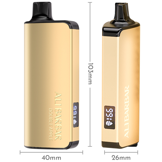 ALIBARBAR Ingot 9000 Puffs Size Specification
