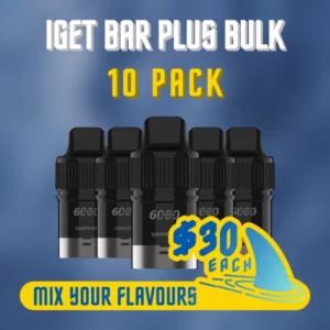 IGET Bar Plus Pod Bulk 10 Pack