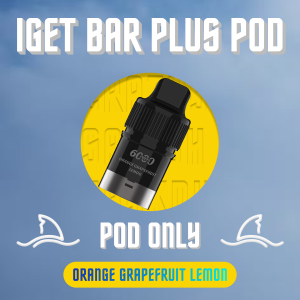 IGET Bar Plus Pod Orange Grapefruit Lemon New