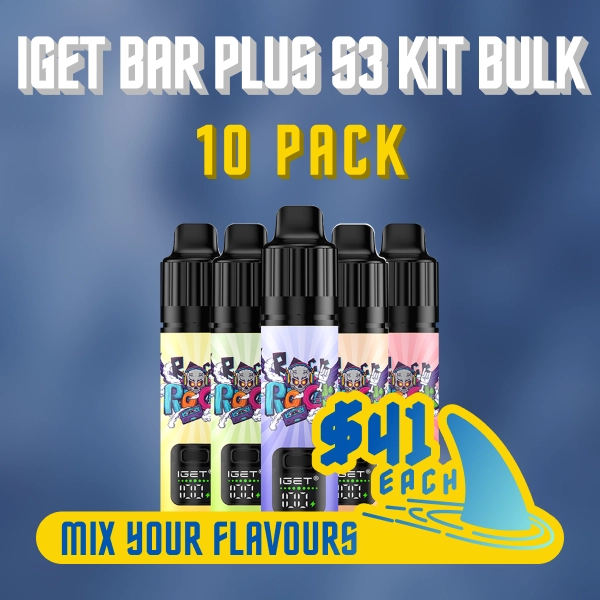 IGET Bar Plus S3 Kit Bulk 10 Packs