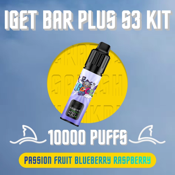 IGET Bar Plus S3 Kit Passion Fruit Blueberry Raspberry