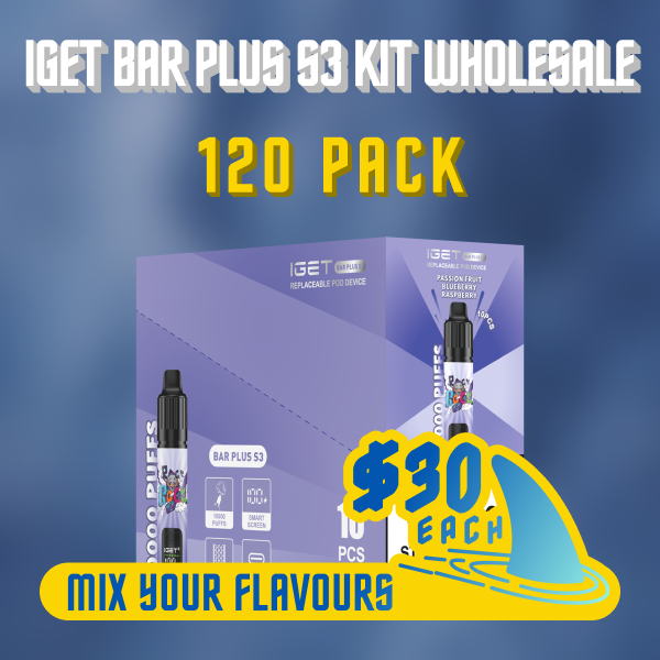 IGET Bar Plus S3 Kit Wholesale 120 Pack