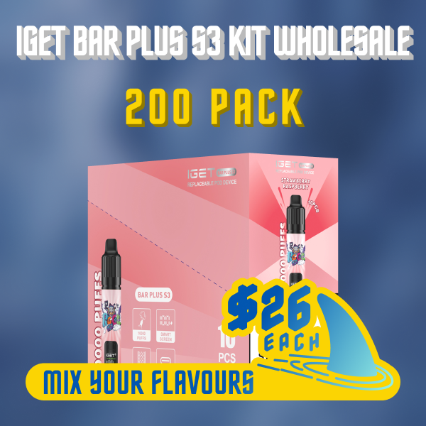 IGET Bar Plus S3 Kit Wholesale 200 Pack