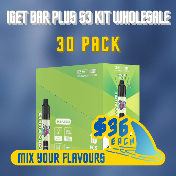 IGET Bar Plus S3 Kit Wholesale 30 Pack