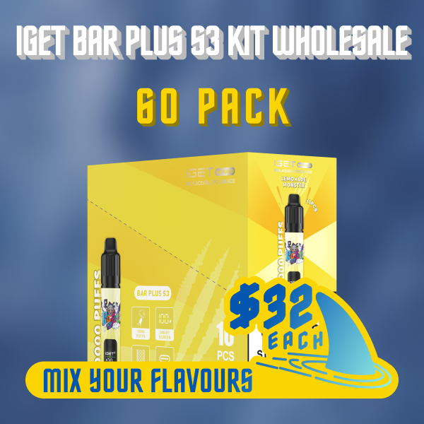 IGET Bar Plus S3 Kit Wholesale 60 Pack