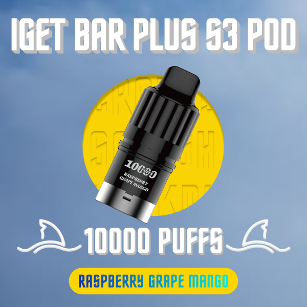 IGET Bar Plus S3 Pod Raspberry Grape Mango
