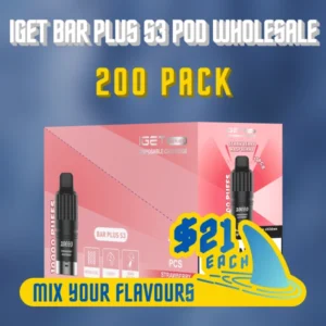 IGET Bar Plus S3 Pod Wholesale 200 Pack