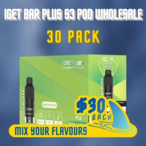 IGET Bar Plus S3 Pod Wholesale 30 Pack