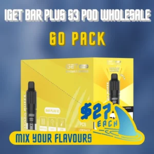 IGET Bar Plus S3 Pod Wholesale 60 Pack