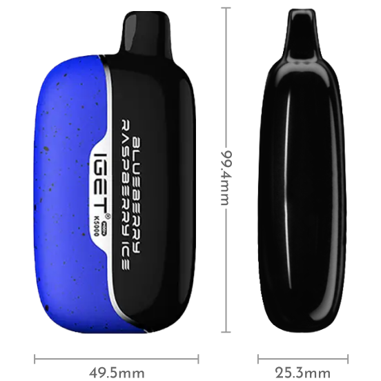 IGET Moon 5000 Puffs Size Specification