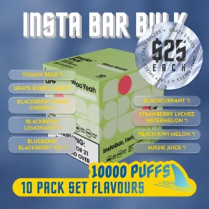 Insta Bar 10 Pack Set Flavours